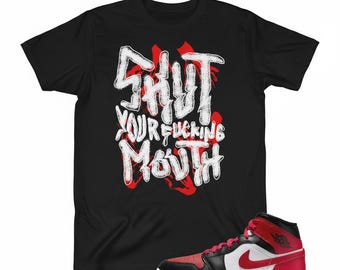 Maglietta con graffiti aggressivi – "CHIUDI LA BOCCA", Sneakerhead Fashion