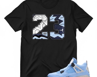 T-shirt grafica UNC Legacy 23 - Sneaker Match blu universitario