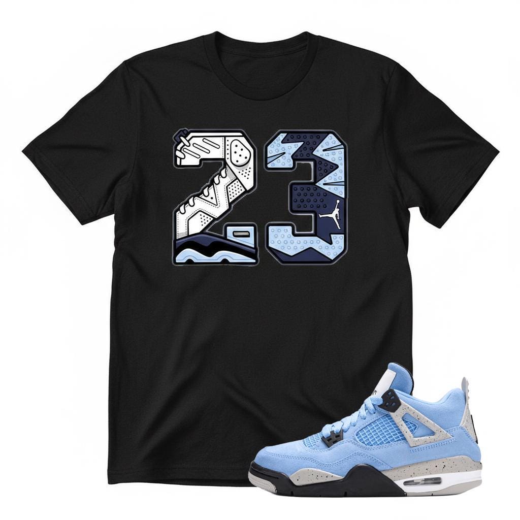 shirts to match jordan 4 university blue