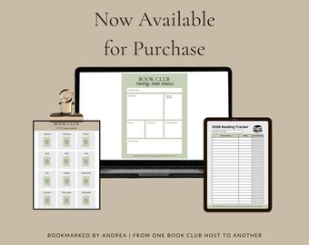Book Club Kit | Reading Tracker, Planner, Review Sheet (Printable PDFs)