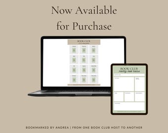 Book Club Bundle | Annual Planner & Book Review Sheet | Printable PDFs