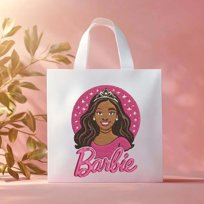 Pink Princess Machine Embroidery Designs Barbie Embroidery Queen ...