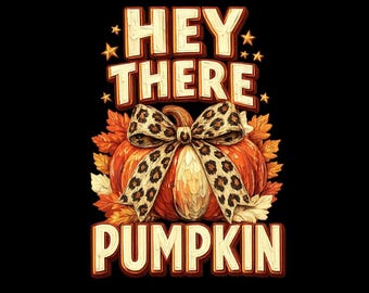 Hallo, Kürbis Leoparden Bogen PNG, Herbst Kürbis Shirt, Herbst Erntedank Digital Download
