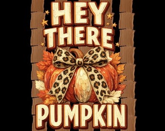 Hallo, Kürbis Leoparden Bogen PNG, Herbst Kürbis Holz Stil, Herbst Shirt Digital Download
