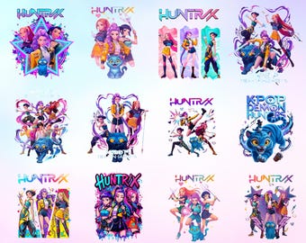 Kpop Demon Hunter PNG, Diseño para fans de Huntrix (Descarga digital)