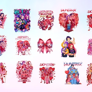 Valentine Kpop Huntrix PNG, Valentine Saja Girls PNG, Kpop Demon Hunter PNG, cute Derpy Tiger, K pop Huntrix Clipart, Kpop Huntrix Valentine