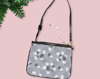 Midnight Garden Floral Shoulder Bag | Women's Vintage Botanical Print Bag