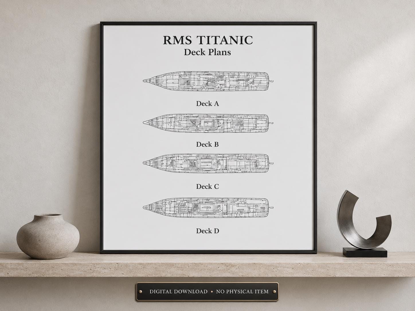 Titanic deck plans - Etsy 日本