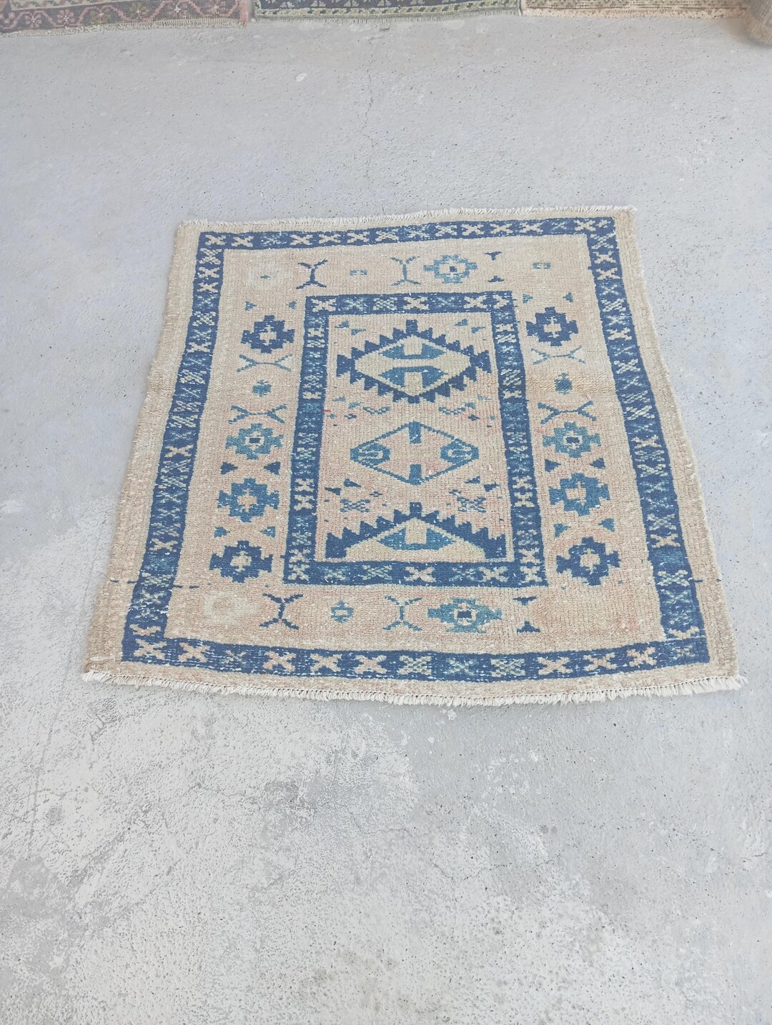 3x3 Rug, 3x3 Turkish Rug, 3x3 Doormat Rug, Bathroom Rug, Small Rug ...