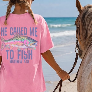 Christian Fishing Shirt Faith Angler Tee Unisex Apparel Lake Trip Outfits Church Social Retreat Tees Fishing Gift Dad Couples Matching