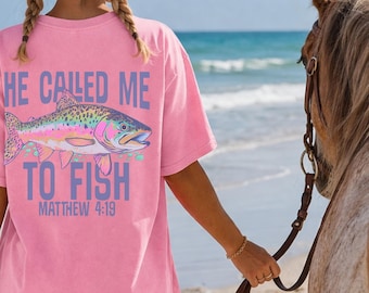 Christian Fishing Shirt Faith Angler Tee Unisex Apparel Lake Trip Outfits Church Social Retreat Tees Fishing Gift Dad Couples Matching