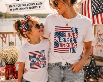 Vaterländisches christliches Hemd Jesus Amerika-Flaggen-Kleidungs-Glaubens-Patrit-Bekleidungs-Frauen-Juli-vierte Outfit-Kirchen-Land-T-Shirt Weinlese-Oberseite