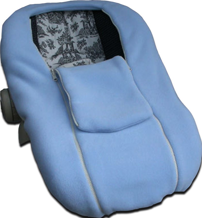 SALE NUZZLER Baby Blue Infant Car Seat Cover Warm Etsy