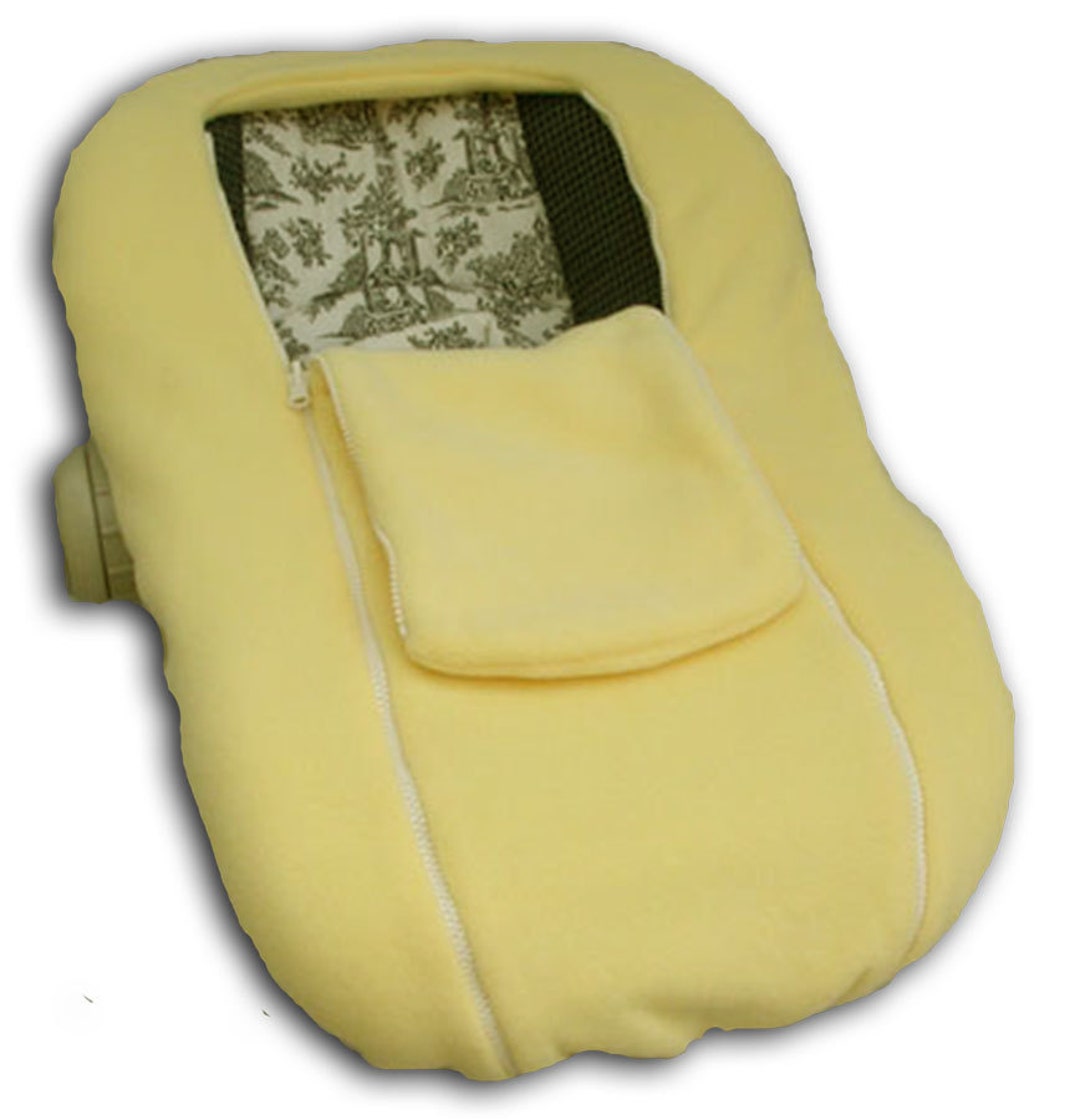 FINAL SALE NUZZLER Soft Yellow Infant Car Seat Cover Warm Etsy