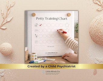 Editable Potty Training Chart | Toddler Reward Tracker (Digital Download)
