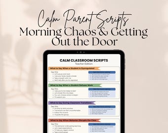 Calm Parenting Scripts | Morning Routine Help, Reduce Chaos (PDF Download)