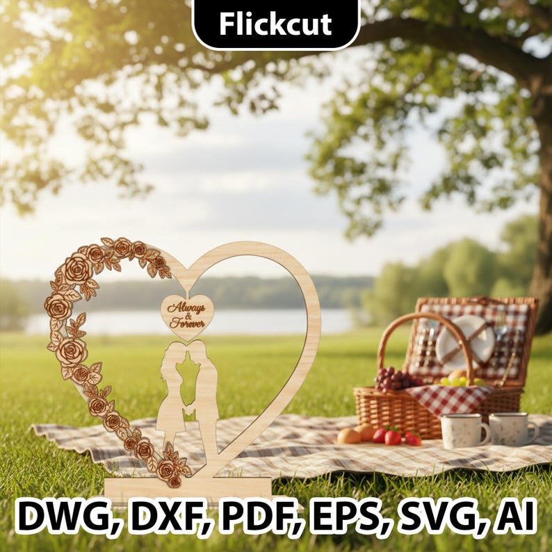 3d wood stand, anniversary decor, engagement sign, glowforge pattern, laser cut file, romantic svg decor, Personalized Romantic Couple Laser Cut, Custom Wedding or Valentine‘s Day Gift Decor, Love Sign SVG, Couple Stand design for laser cut, custom name sign, layered wood svg, romantic couple svg, personalized couple, engagement gift, wedding gift svg, anniversary gift, cnc laser files, couple decor wood, love tree svg, valentine svg, digital design, laser cutting design, valentines day gift