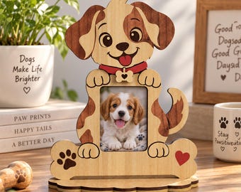 Photo Frame Laser Cut File, Picture Frame SVG, Pet Memorial Frame, Dog Lover Gift, Wooden Photo Frame SVG Files, CNC File, Digital Download