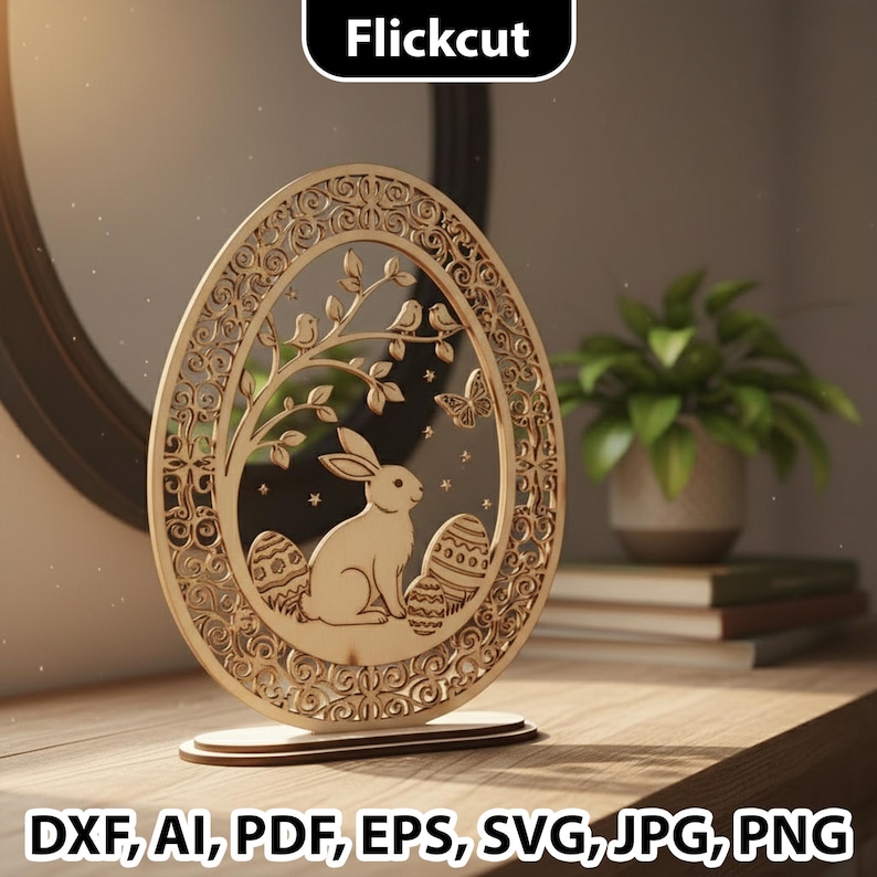 Easter Bunny Laser Cut File SVG Bundle, Easter Shelf Sitter Laser ...