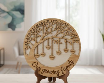 Family Tree svg Tree Of Life laser cut file, Personalized Family Tree Laser Cut, Family Tree Sign SVG, Glowforge svg file, Digital Download