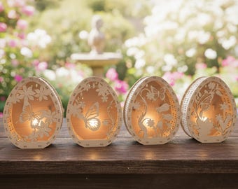 Easter Egg Shadow Box SVG, Laser Cut Night Light (Digital Download)