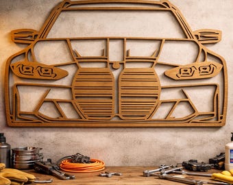 Luxury Sports Car Laser Cut File, Supercar Wall Art SVG, Garage Decor CNC Cut File, Automotive Wall Decor Laser Design, Car Enthusiast Gift