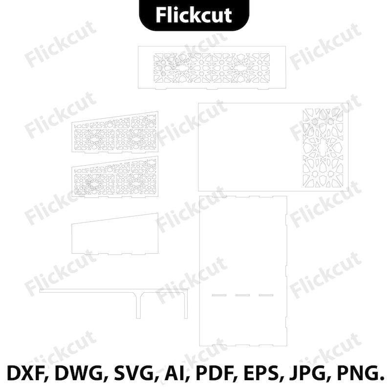 Laptop Stand SVG Laser Cut File, Wooden Monitor Riser DXF, Desk ...