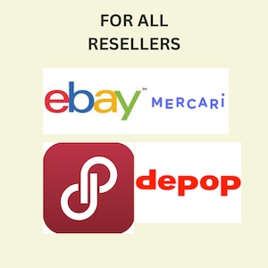 Reseller Inventory Tracker & Profit Calculator | eBay Poshmark Mercari Depop Log | Google Sheets Template