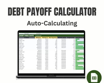 借金スノーボール計算ツール Googleスプレッドシート | ビジュアル債務チャート＆返済トラッカー