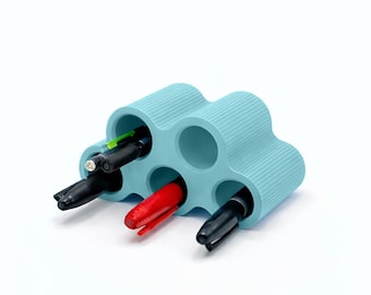 Stylish Desk Organizer - Curved 5-slot • Pen & Tool Holder • 3D printed
