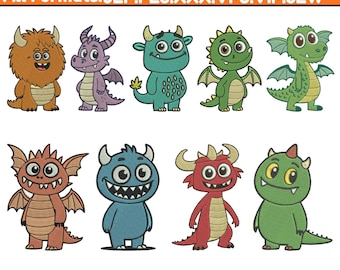 Dragon Machine Embroidery Designs Cute Dragon Embroidery Designs Kawaii Dragon Embroidery Dragon Head Embroidery Pattren Pes 5+Size Download
