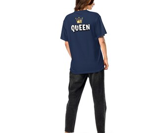 Queen T-Shirt, Heavy Cotton, Casual Top, 100% Ring-Spun, Stylish Everyday Wear