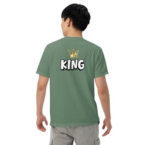 Schweres textilgefärbtes Unisex-T-Shirt C1717