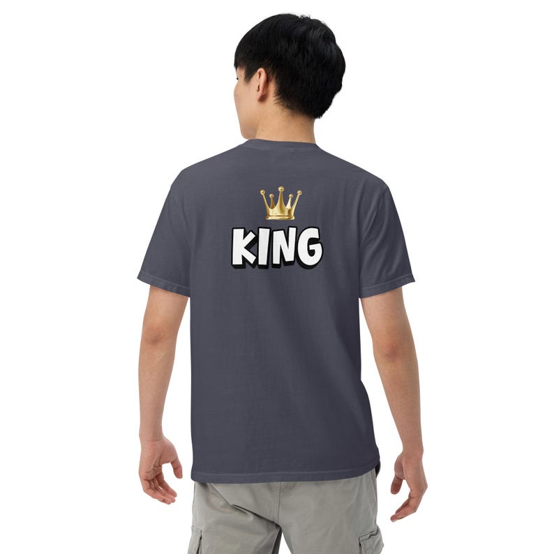Schweres textilgefärbtes Unisex-T-Shirt C1717