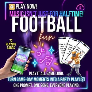 Brain Bumpin’ Game Day Edition – Football Party Interactive Music Game | Digital Download