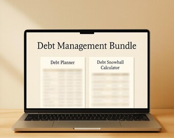 Debt Planner & Snowball Calculator Bundle | Finance Spreadsheet Set