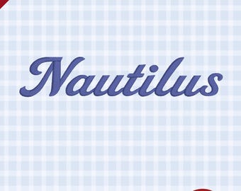 Nautilus – Coastal Script Embroidery Font