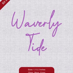 Waverly Tide – Fuente de bordado manuscrita