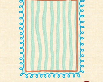 Coastal Frame – Decorative Embroidery Design