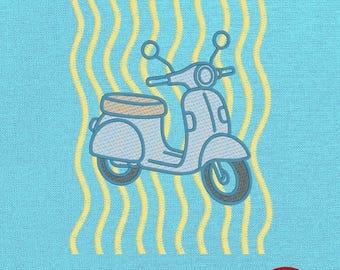 Telaio a onda per scooter retrò – Ricamo italiano