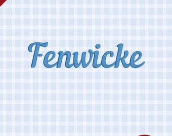 Fenwicke – Carattere tipografico classico per ricamo