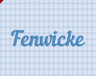Fenwicke – Carattere tipografico classico per ricamo
