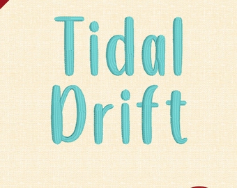 Tidal Drift – Modern Embroidery Font