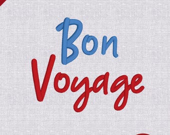 Bon Voyage – Handwritten Style Embroidery Font