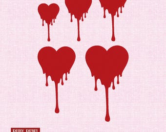 Cuore sanguinante – Disegno per ricamo gotico di San Valentino