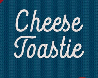 Cheese Toastie – Carattere da ricamo Cozy Script