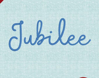Jubilee – Carattere tipografico giocoso per ricamo