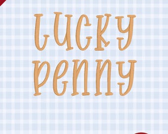 Lucky Penny – Carattere di ricamo giocoso