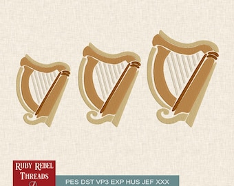 Stickdatei Keltische Harfe