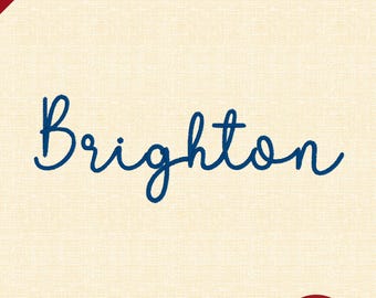 Brighton – Carattere di ricamo informale